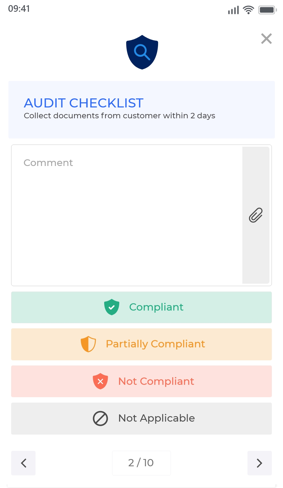 mobile audit checklist practice