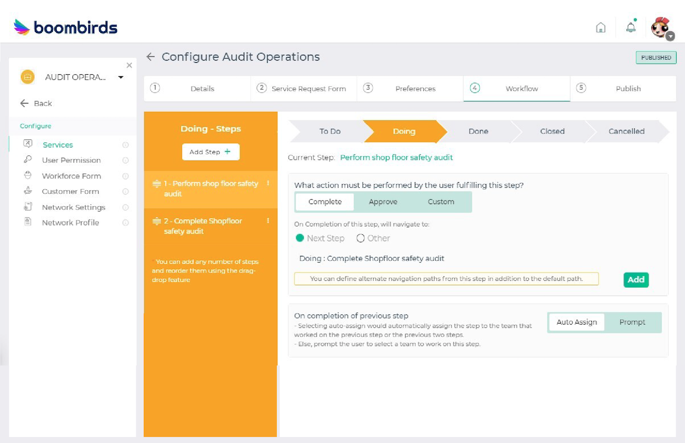 workflow configuration